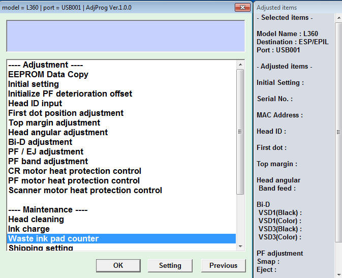 Epson L120 Resetter And Adjustment Program Download